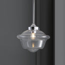Jonathan Y Kurtz 9.5" Adjustable Drop Metal/Glass LED Pendant