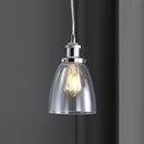 Jonathan Y Cleo 5.5" Adjustable Metal/Glass LED Pendant