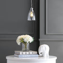 Jonathan Y Cleo 5.5" Adjustable Metal/Glass LED Pendant