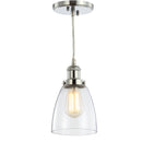 Jonathan Y Cleo 5.5" Adjustable Metal/Glass LED Pendant