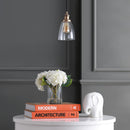 Jonathan Y Cleo 5.5" Adjustable Metal/Glass LED Pendant