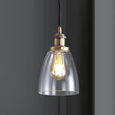 Jonathan Y Cleo 5.5" Adjustable Metal/Glass LED Pendant