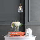 Jonathan Y Cleo 5.5" Adjustable Metal/Glass LED Pendant