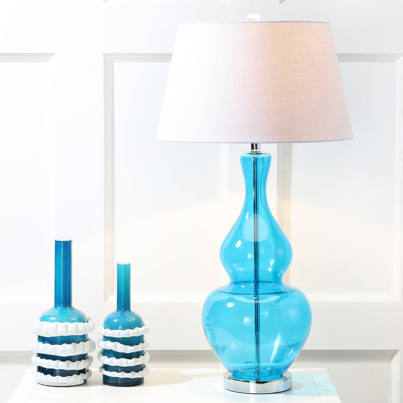 Jonathan Y Dixon 33.5" Glass LED Table Lamp