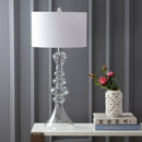 Jonathan Y Madeline 35" Curved Glass LED Table Lamp
