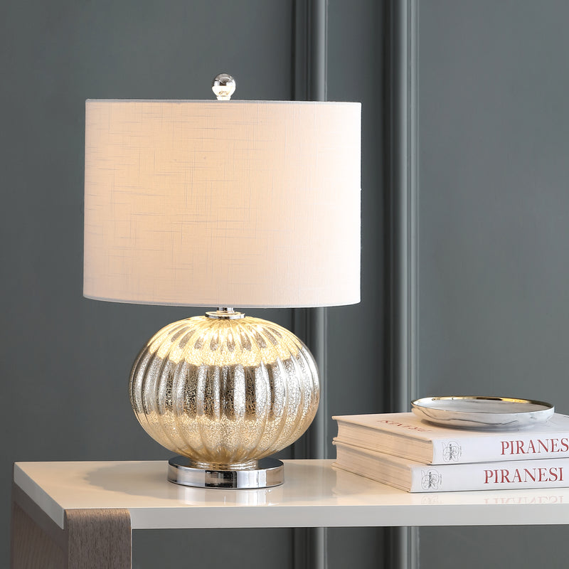 Jonathan Y Judith 21" Mercury Glass LED Table Lamp