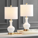Jonathan Y Cox 22" Glass/Metal LED Table Lamp