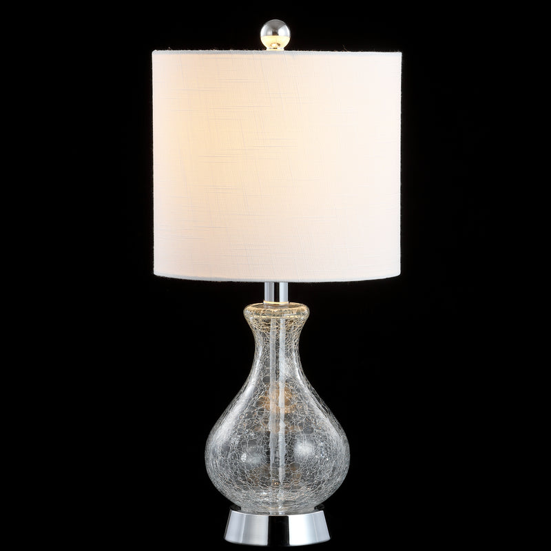 Jonathan Y Playa 21" Metal/Bubble Glass LED Table Lamp