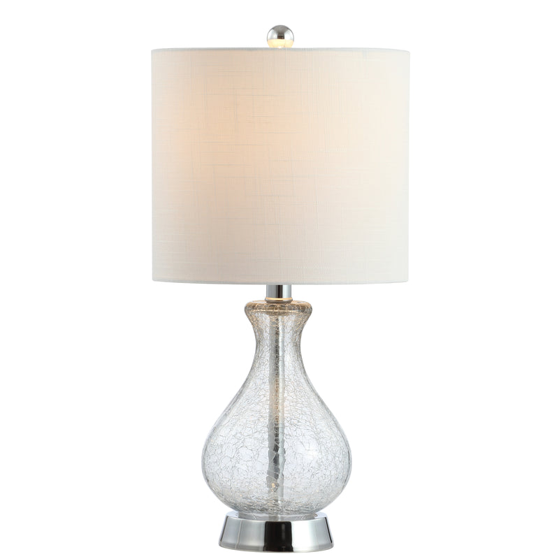 Jonathan Y Playa 21" Metal/Bubble Glass LED Table Lamp
