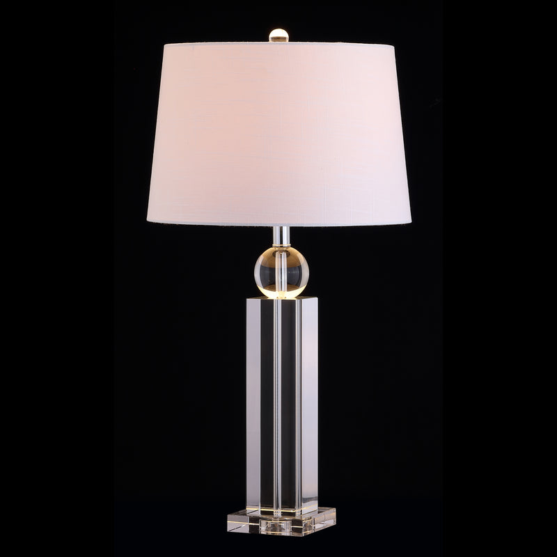Jonathan Y Charlotte 28.5" Crystal LED Table Lamp