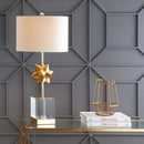 Jonathan Y Estelle 32" LED Metal/Crystal Table Lamp
