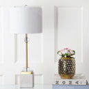 Jonathan Y Dawson 30" Marble/Crystal LED Table Lamp