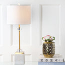 Jonathan Y Dawson 30" Marble/Crystal LED Table Lamp