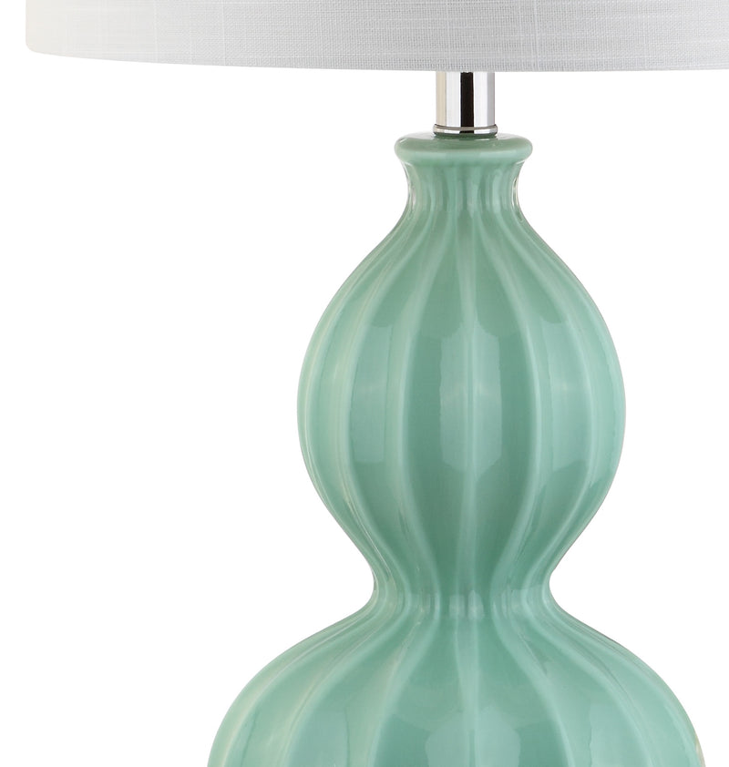 Jonathan Y Faye 28" Glass LED Table Lamp