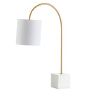 Jonathan Y Fisher 25" Marble/Brass LED Table Lamp