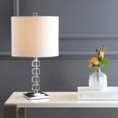 Jonathan Y Barnard 22" LED Crystal/Metal Table Lamp