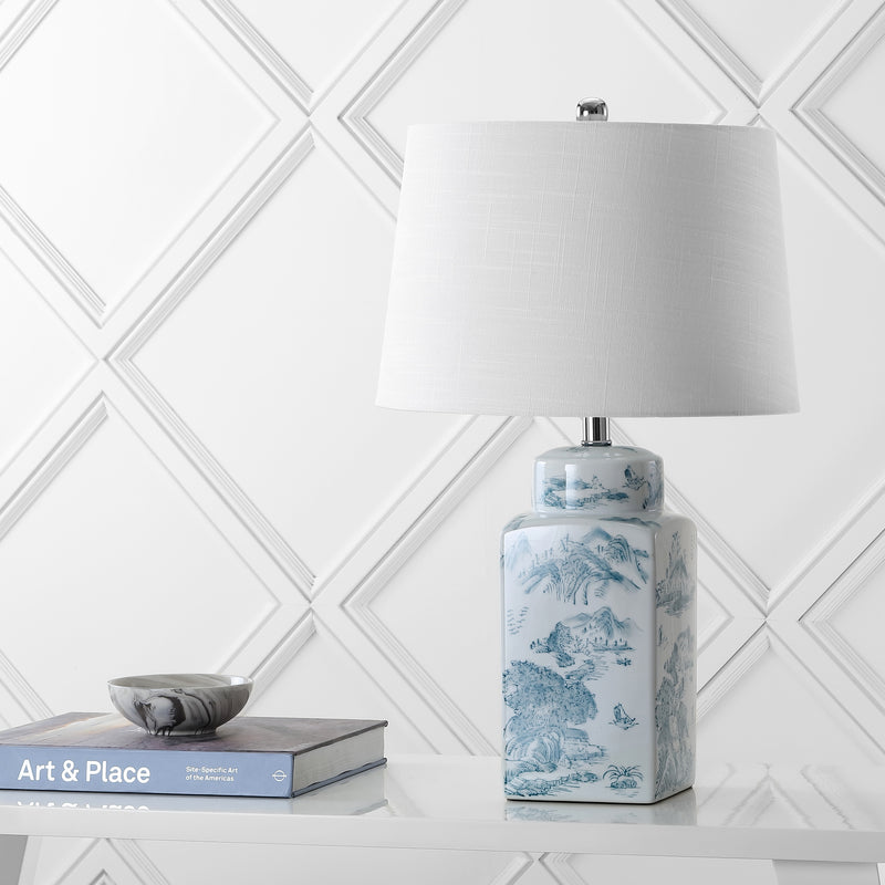 Jonathan Y Audrey 24.5" Chinoiserie LED Table Lamp