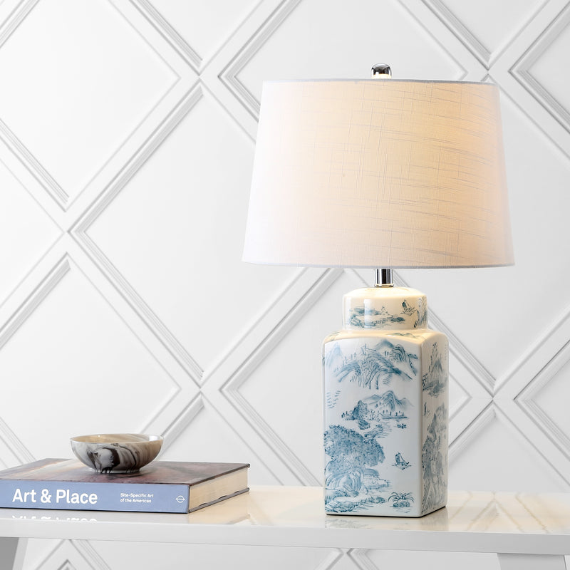 Jonathan Y Audrey 24.5" Chinoiserie LED Table Lamp