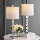 Jonathan Y Cary 27.5" Modern Stacked Crystal/Metal LED Table Lamp