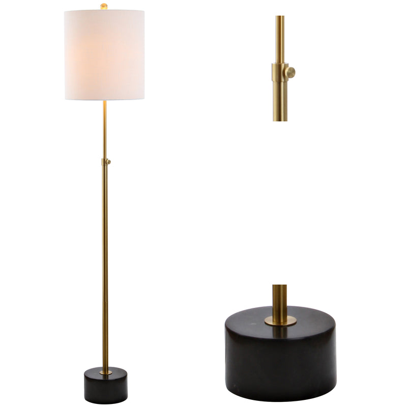 Jonathan Y Crosby 66" Adjustable Height Metal LED Floor Lamp