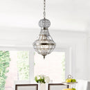 Jonathan Y Regina 12" Crystal/Metal Empire LED Chandelier