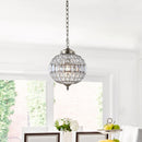Jonathan Y Georgina 12" Crystal/Metal LED Chandelier Pendant