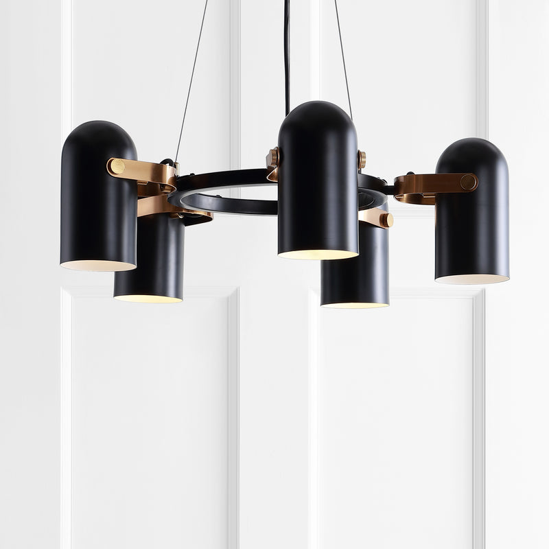 Jonathan Y Eugenio 24.5" Adjustable Metal LED Pendant