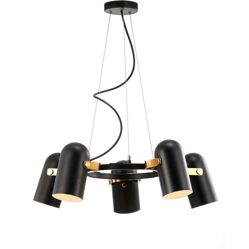 Jonathan Y Eugenio 24.5" Adjustable Metal LED Pendant