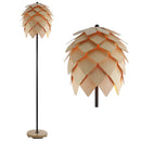 Jonathan Y Simon 63" Pinecone Wood/Metal LED Floor Lamp