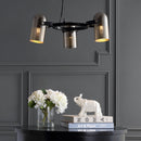 Jonathan Y Loki 22" 3-Light Adjustable Metal LED Pendant