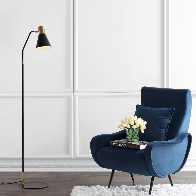 Jonathan Y Apollo 61" Modern Metal LED Task Floor Lamp