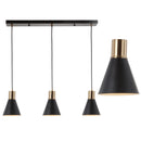Jonathan Y Apollo 33.5" 3-Light Adjustable Modern Metal Linear LED Pendant