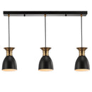 Jonathan Y Edison 33.25" Linear 3-Light Metal Linear LED Pendant