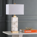 Jonathan Y Elizabeth 27.5" Alabaster LED Table Lamp