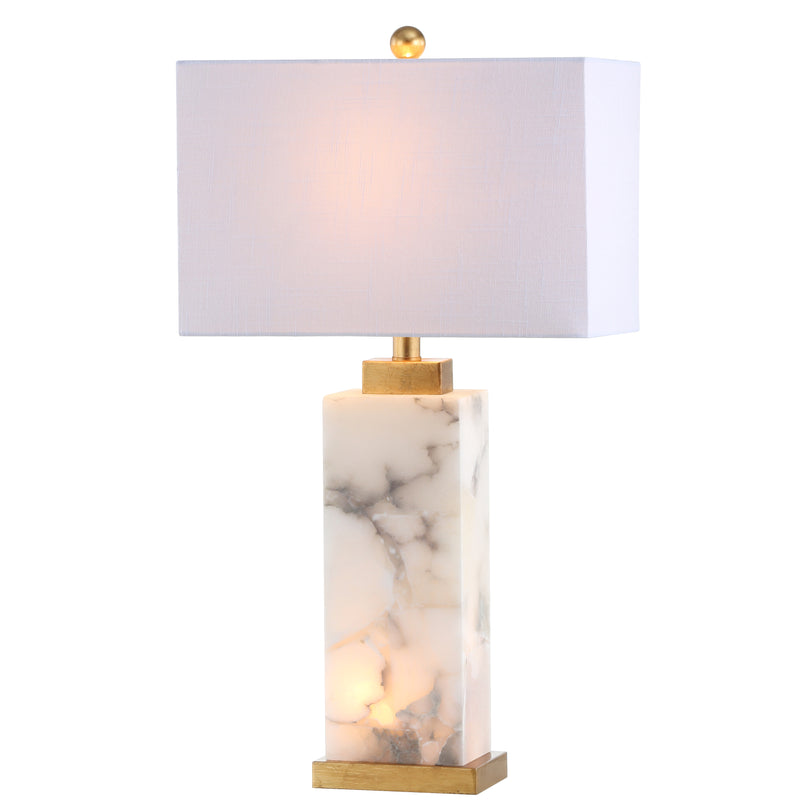 Jonathan Y Elizabeth 27.5" Alabaster LED Table Lamp