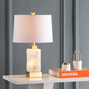 Jonathan Y Eloise 23" Alabaster/Metal LED Table Lamp