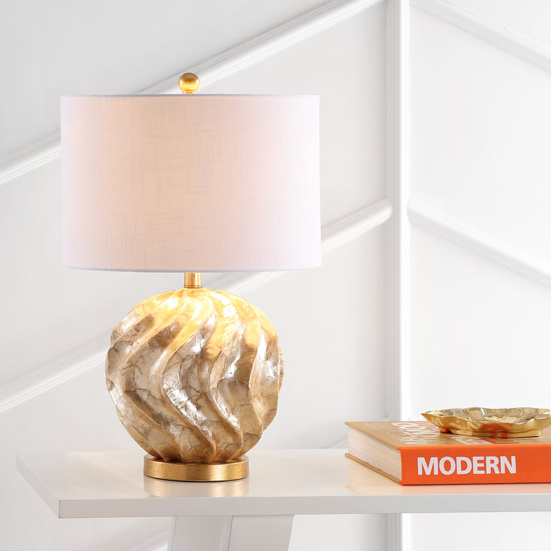 Jonathan Y Versailles 24" Sphere Sea Shell LED Table Lamp