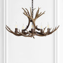 Jonathan Y Eldora 30" Adjustable Resin Antler 5-Light LED Chandelier