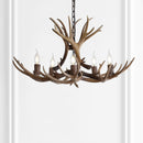 Jonathan Y Eldora 30" Adjustable Resin Antler 5-Light LED Chandelier
