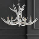 Jonathan Y Eldora 30" Adjustable Resin Antler 5-Light LED Chandelier