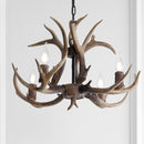 Jonathan Y Eldora 26" Adjustable Resin Antler 4-Light LED Chandelier