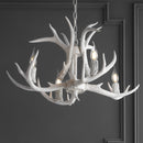 Jonathan Y Eldora 26" Adjustable Resin Antler 4-Light LED Chandelier