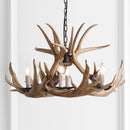 Jonathan Y Eldora 28.5" Adjustable Resin Antler 6-Light Chandelier