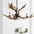 Jonathan Y Eldora 27" Adjustable Resin Antler 3-Light LED Chandelier