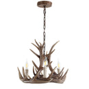 Jonathan Y Eldora 18" Adjustable Resin Antler 3-Light LED Chandelier