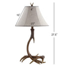 Jonathan Y Antler 27.5" Rustic Resin LED Table Lamp