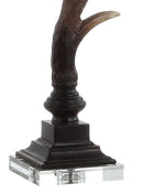 Jonathan Y Antler 29.5" Rustic Resin/Crystal LED Table Lamp