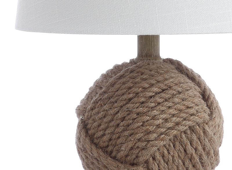 Jonathan Y Monkey Fist 18" Rope Ball LED Table Lamp