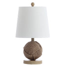 Jonathan Y Monkey Fist 18" Rope Ball LED Table Lamp