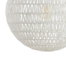 Jonathan Y Luna 15.7" Woven Rattan Orb LED Pendant